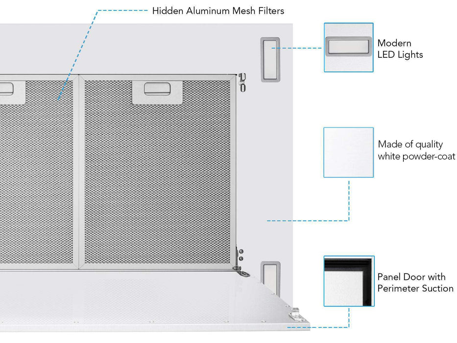 white ceiling mount range hood victory range hoods
