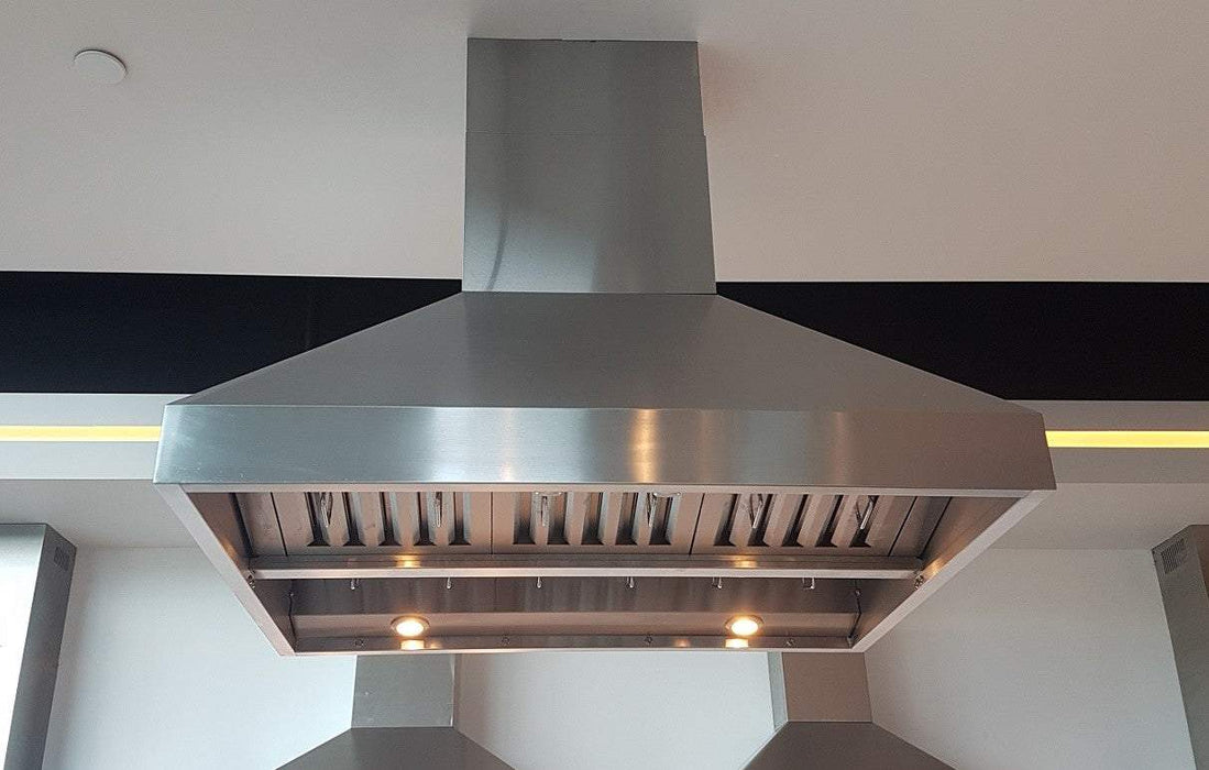 48 Inch Island Range Hood installed