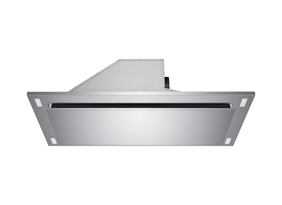 range hood for ceiling installation fits between joists