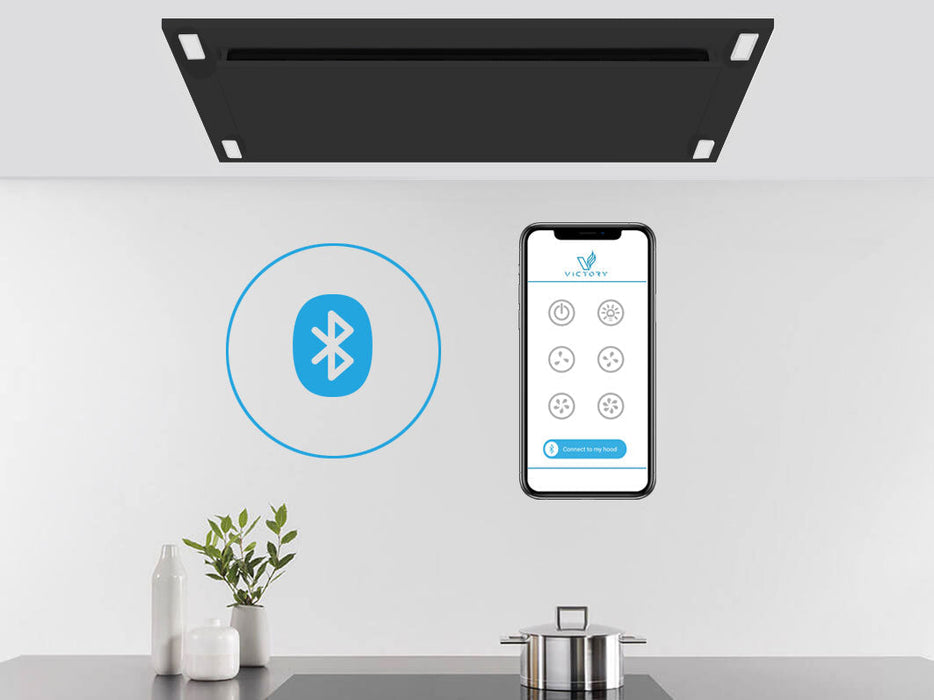 600 CFM WIRELESS Flush Ceiling Mount Range Hood - VICTORY Sunset (Bluetooth)