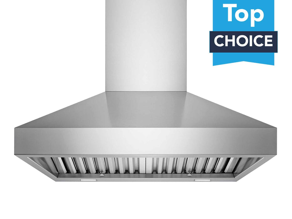 30 inch stainless steel wall mount range hood with 450 600 CFM blower and top choice label