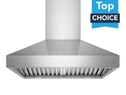 VICTORY Twister 36 Inch 750 CFM Wall Mount Range Hood with Stainless Steel Baffle Filters