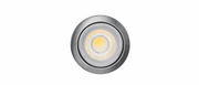 GU10 Light with metal rings on white background