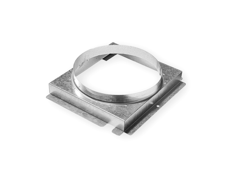 8" galvanized metal duct transition fitting