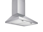 30 Inch 600 CFM Wall Mount Range Hood with LED lights and aluminum filters