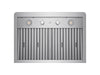 chimney range hood with dishwasher safe filters