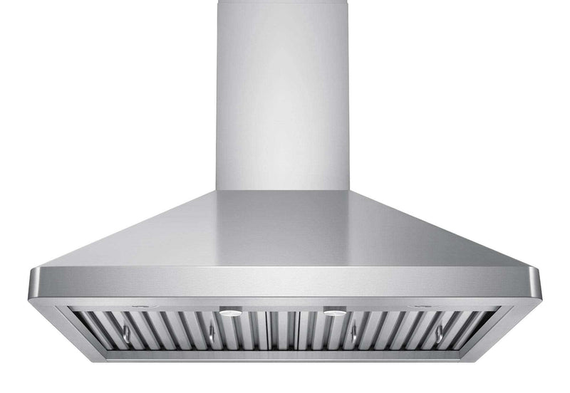 36 Inch 600 CFM Wall Mounted Range Hood in stainless steel with ultra-quiet operation and high-velocity airflow
