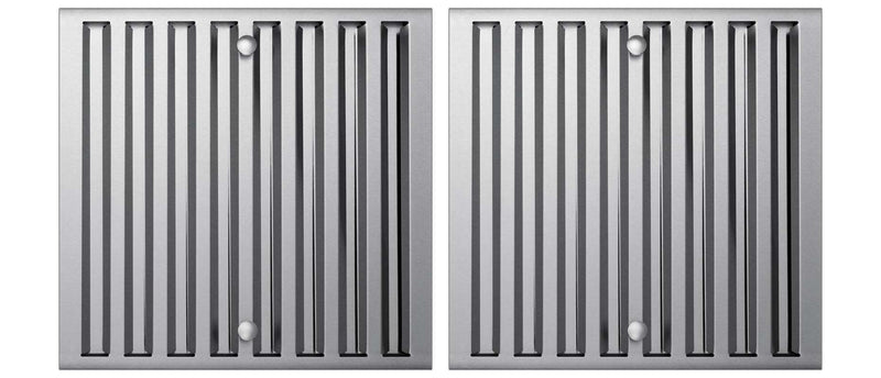Stainless baffle filters for 30-inch range hoods