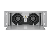 Internal view of the Victory Horizon showing the powerful 900 CFM Power double-motor blower system for high-performance ventilation