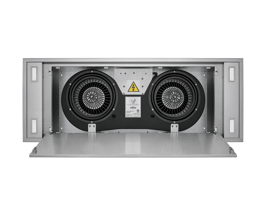 900 CFM Powerful Flush Ceiling Mount Range Hood - VICTORY Horizon