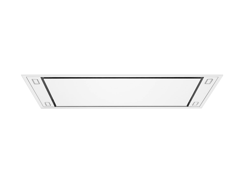 White 900 CFM Flush Ceiling Mount Range Hood  - VICTORY Horizon