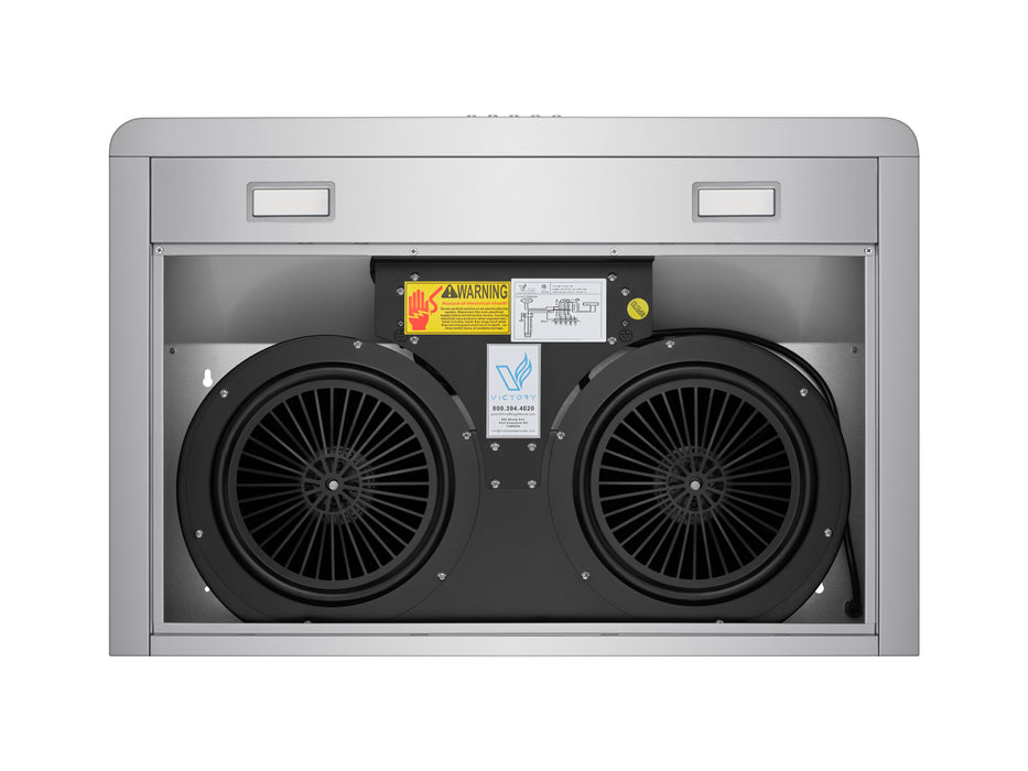 30 Inch 600 CFM Under Cabinet Range Hood with Touch Controls - VICTORY Luna