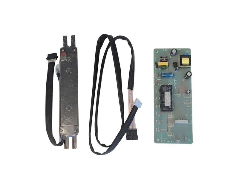 Display & circuit board with integrated electronic components labeled Luna