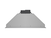 Side view of 30 Inch 600 CFM Range Hood Insert - VICTORY Q1 showing 12-inch flush-mount depth for seamless cabinet fit