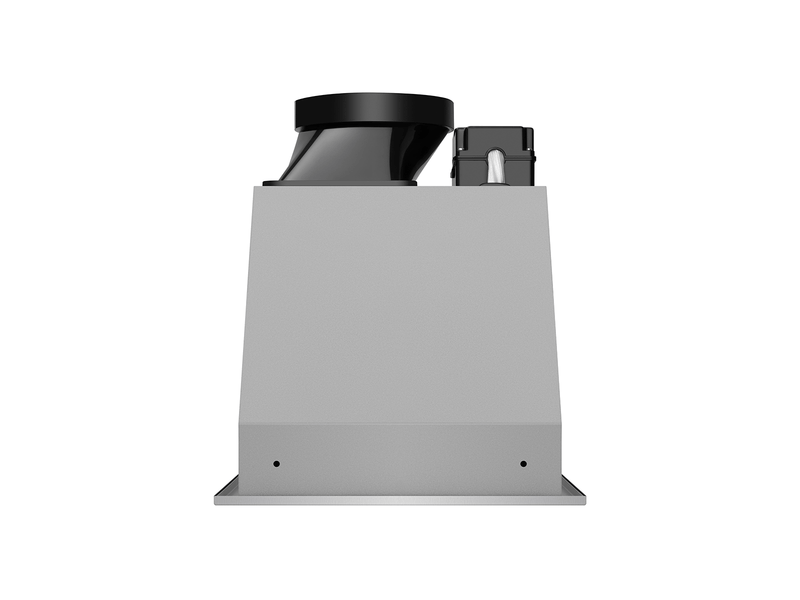 Top view of the VICTORY Q1 showing the external electrical junction box and 6-inch round top-venting duct connector