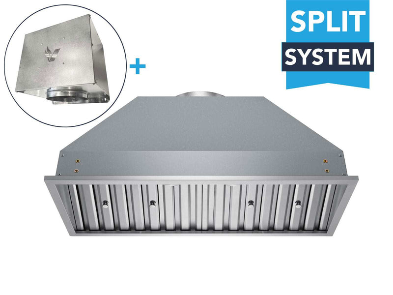 30 inch range hood insert with stainless steel filters and dimmable LED lights