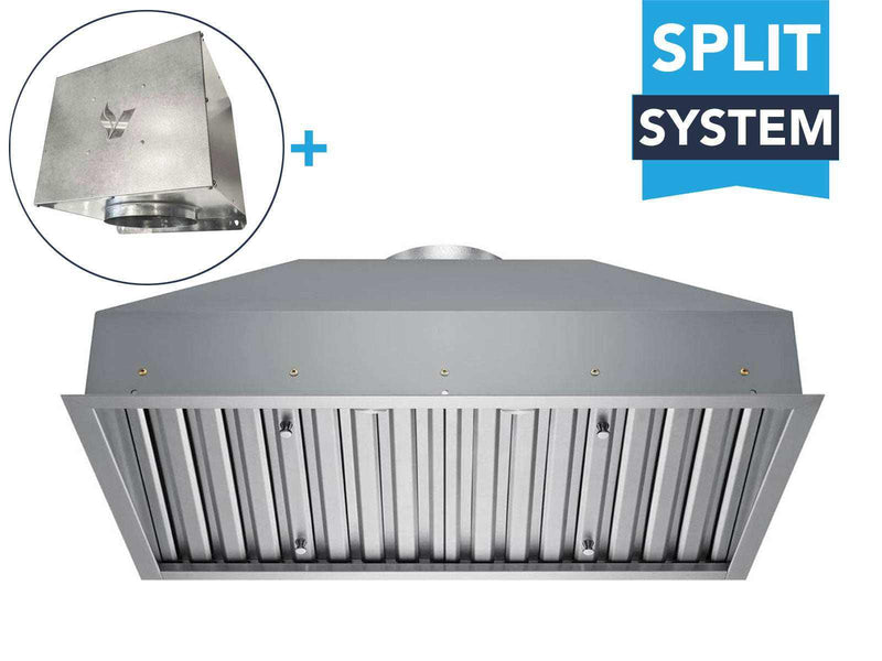 30 Inch Range Hood Insert VICTORY Q5 stainless steel with 450/600 CFM remote blower and mechanical rotary knobs