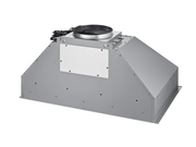 Top view of Victory Q5 insert showing the 8-inch round duct vent connection and top-mounted electrical wiring