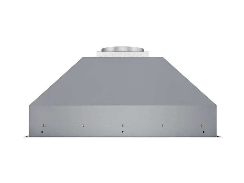 the VICTORY Q5 range hood insert showing the 36-inch width and 19-inch depth