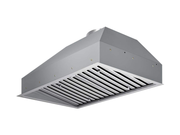 Side profile view of 30 Inch 750 CFM Range Hood Insert showing heavy-duty 19-gauge stainless steel construction