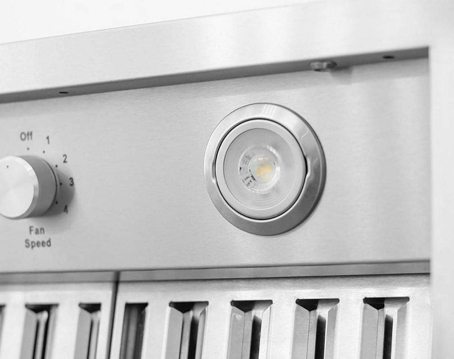 42 Inch Island Range Hood LED Lights