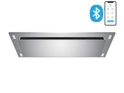 600 CFM wireless Bluetooth flush ceiling mount range hood with LED lights and powerful blower