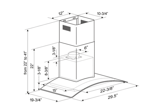 wall mount range hood