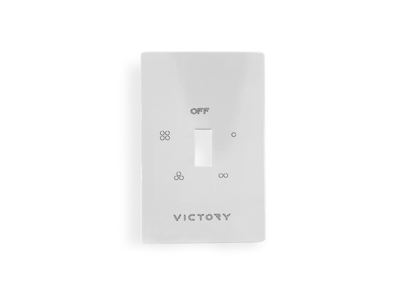 single wall plate on white background