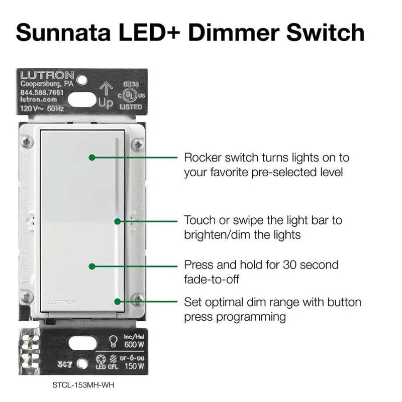 Lutron Light Dimmer for Wall Switches