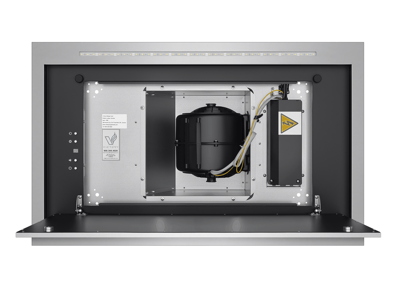 600 CFM Ceiling Mount Range Hood with Remote - VICTORY Sunrise