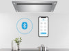 wireless flush ceiling mount range hood