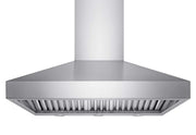 48 inch 750 CFM VICTORY Twister wall mount stainless steel range hood with 22-inch deep canopy and quiet 8-inch ducting system