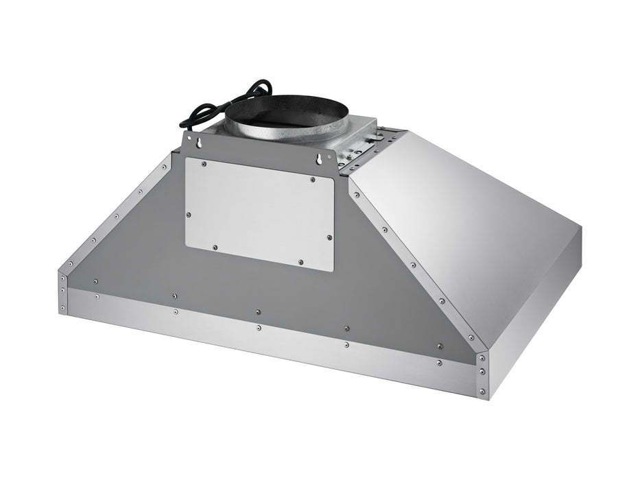 back of twister victory range hood with rear vent option and 8 inch duct