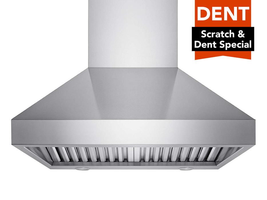 (Dented) 36 Inch 1200 CFM Wall Mount Range Hood - VICTORY TwisterMAX