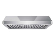 48 Inch 900 CFM under-cabinet range hood with 4-speed fan and LED lighting