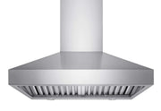 42 inch 750 CFM Wall Mount Range Hood in stainless steel with quiet operation and mechanical rotary switches