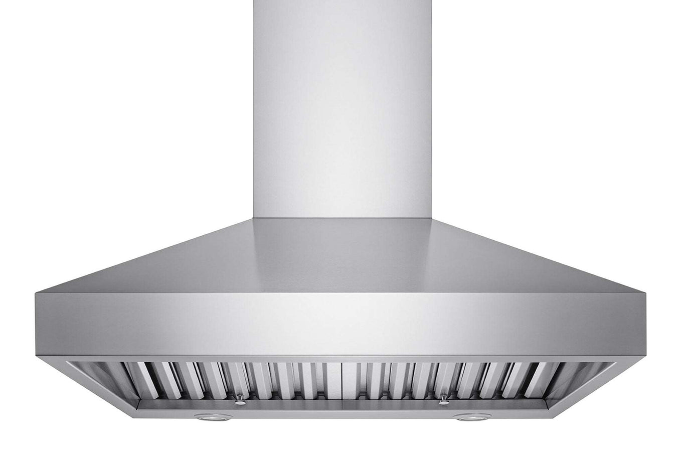 Twister 48" wall mount range hood with stainless steel filters chimney style