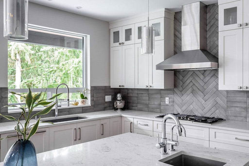wall mount range hood 36" chimney hood