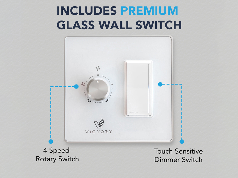White 900 CFM Flush Ceiling Mount Range Hood  - VICTORY Horizon