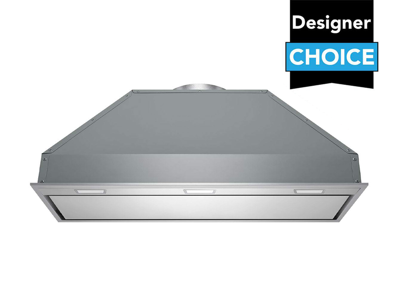 36 Inch 700 CFM stainless steel range hood insert with dimmable LED lights and dishwasher safe filter