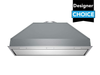 36 Inch 700 CFM stainless steel range hood insert with LED lights and dishwasher safe filters
