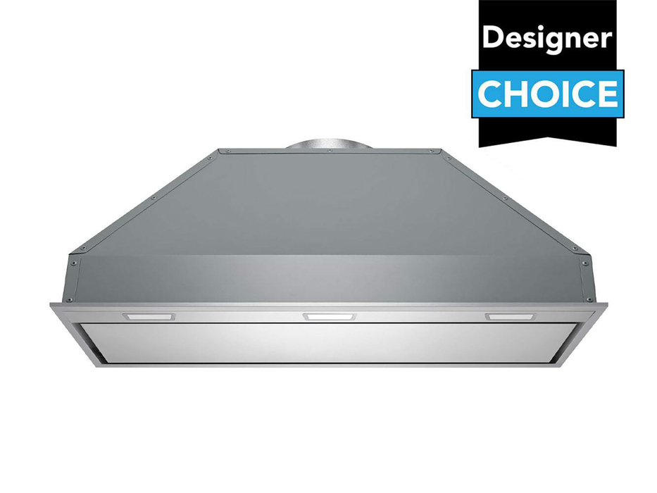 36 Inch 700 CFM stainless steel range hood insert with LED lights and dishwasher safe filters