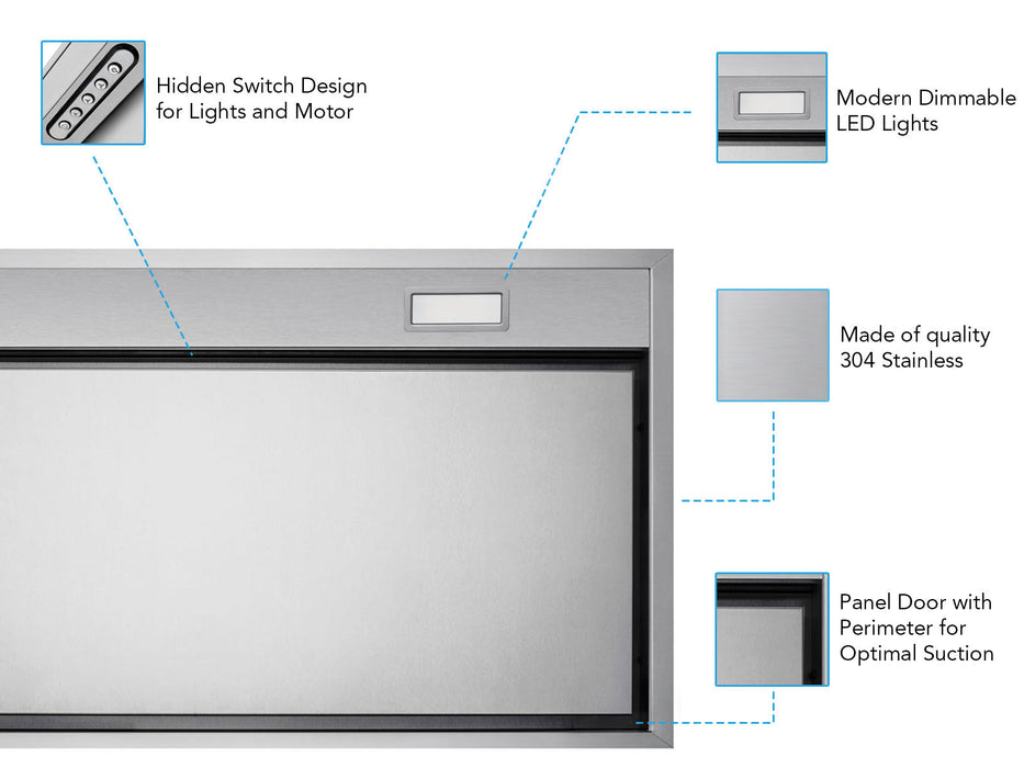 details for Victory X2 insert built-in hood