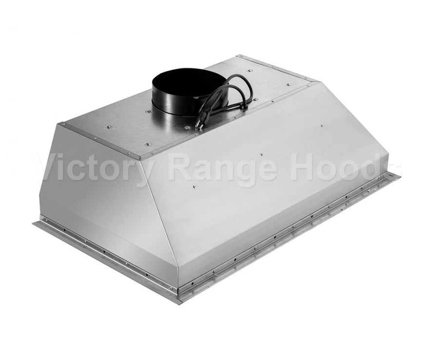 angle view powerful insert built-in hood victory star 900 cfm